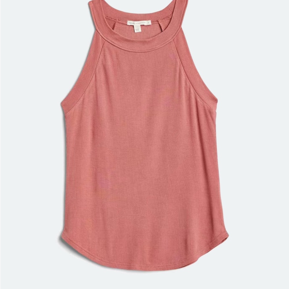 StitchFix Threads 4 Thought Maresia Ribbed Knit Tank Top, Rose, XXL